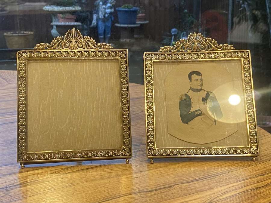 Pair of bronze frames