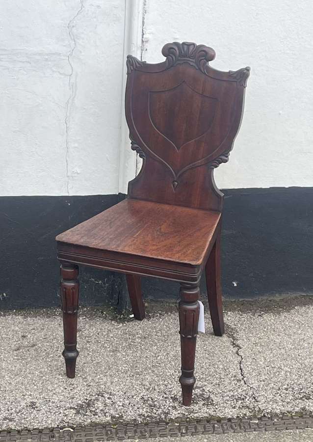 William IV Mahogany Hall Chair