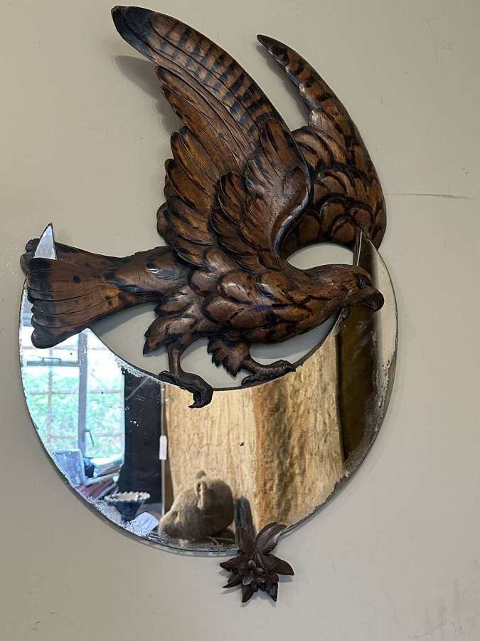 French Carved Eagle Mirror