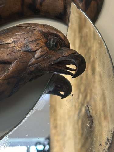 French Carved Eagle Mirror