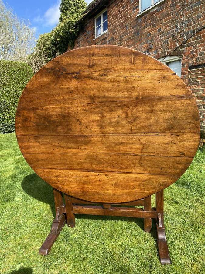 French wine tasting table in walnut