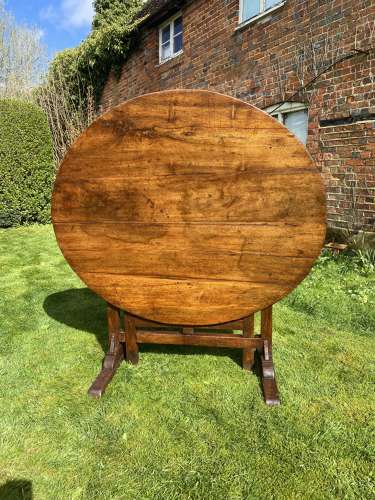 French wine tasting table in walnut
