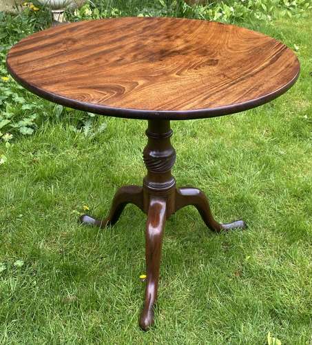 18th Century Cuban Mahogany Tripod Table