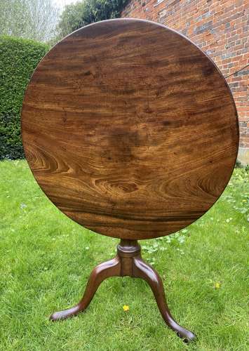 18th Century Cuban Mahogany Tripod Table