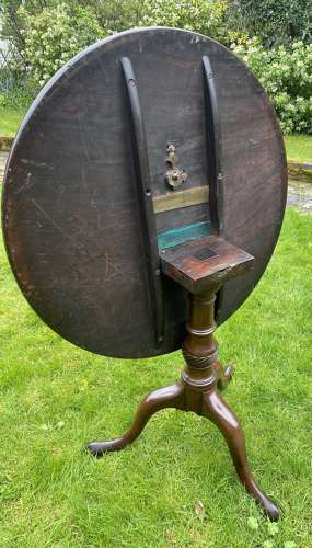 18th Century Cuban Mahogany Tripod Table