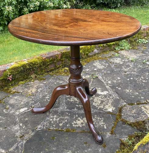 18th Century Cuban Mahogany Tripod Table