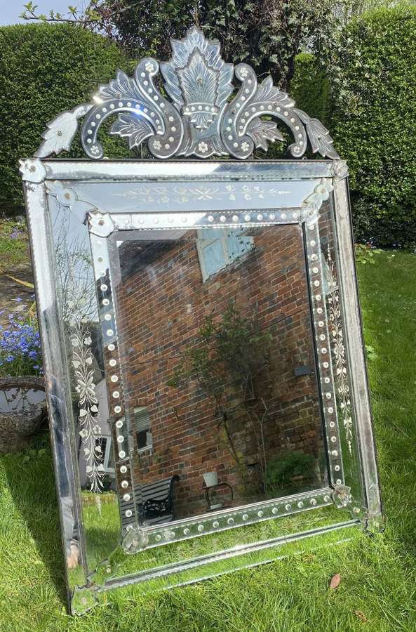 Large Venetian cushion mirror