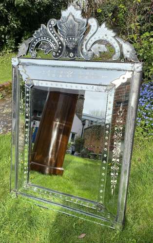 Large Venetian cushion mirror