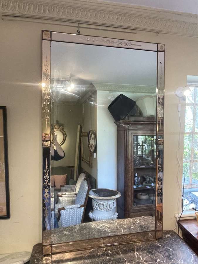 Large Rectangular Venetian Mirror