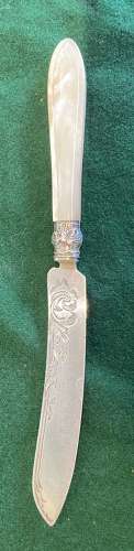 Solid silver mid 19th Century fruit set