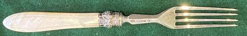 Solid silver mid 19th Century fruit set