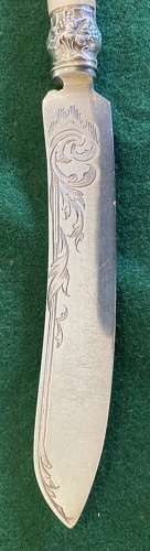 Solid silver mid 19th Century fruit set