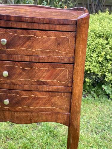 French Marquetry Bedside   Tsbled