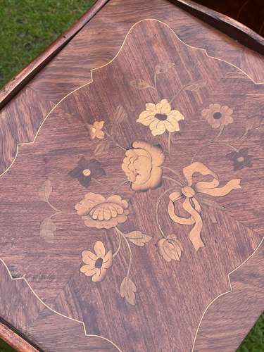 French Marquetry Bedside   Tsbled