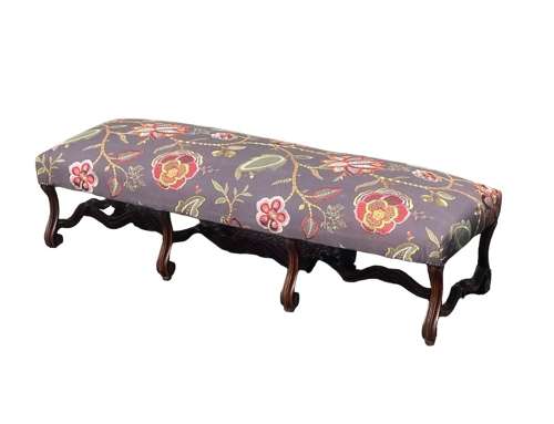 Henri II Style Walnut Stool