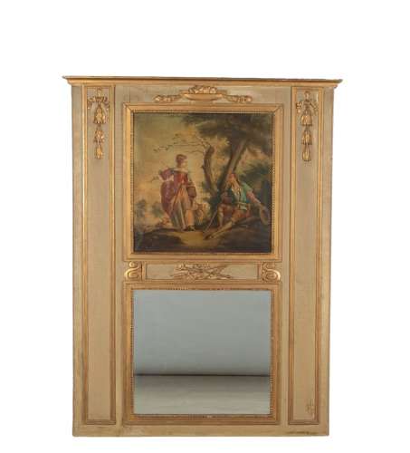 French 19thC Trumeau Mirror