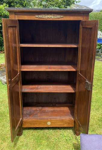 French Empire two door cabinet