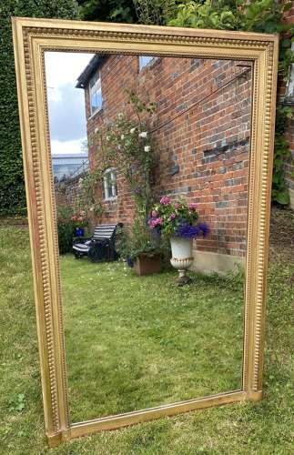 19th Century rectangular gilt mirror