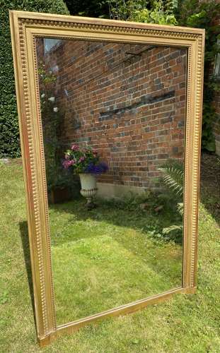 19th Century rectangular gilt mirror