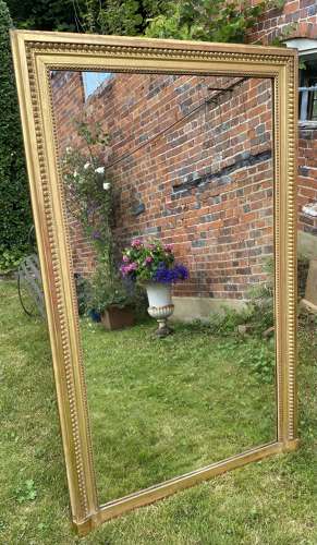 19th Century rectangular gilt mirror