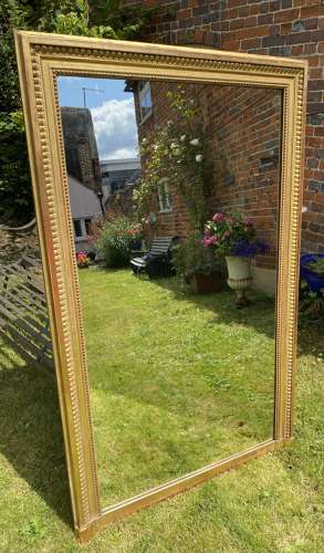 19th Century rectangular gilt mirror