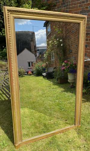 19th Century rectangular gilt mirror