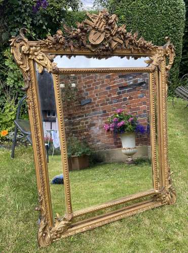 French margin or cushion mirror
