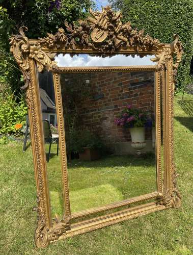 French margin or cushion mirror