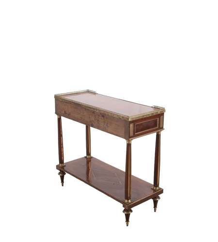 French Empire Period Mahogany Console Table