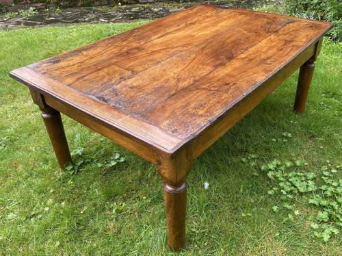 Figured walnut coffee table