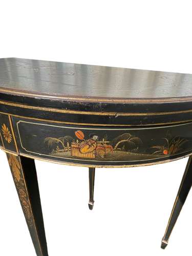 Laquered Chinese Card Table