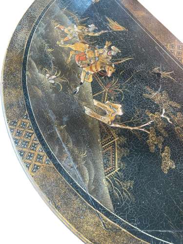 Laquered Chinese Card Table