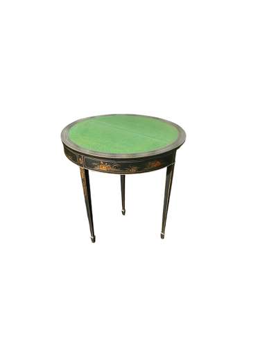 Laquered Chinese Card Table