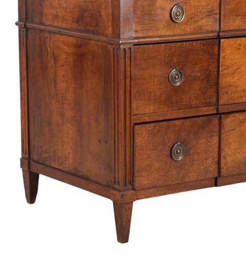 18th C  French Alsace Walnut Commode