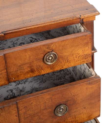 18th C  French Alsace Walnut Commode
