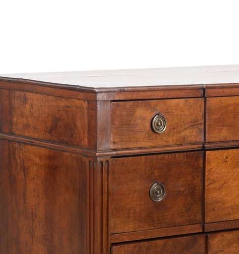 18th C  French Alsace Walnut Commode