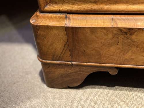 Figured walnut commode