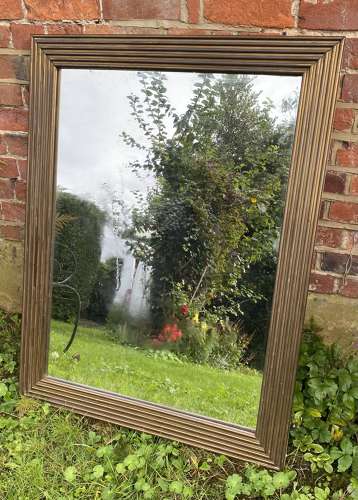 Brass bistro mirror