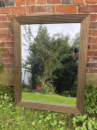 Brass bistro mirror