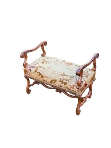 19th C French Walnut Window Seat