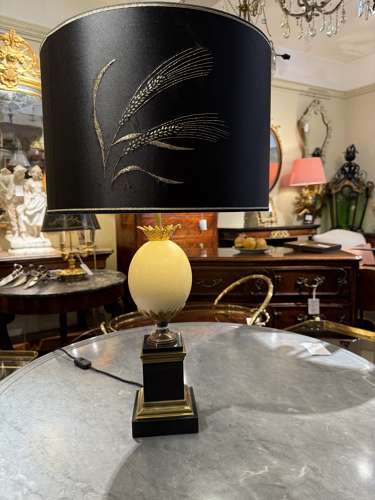 Maison Charles Ostrich Egg lamp