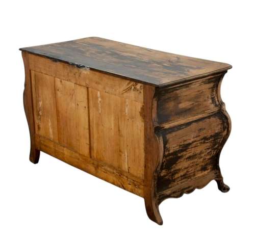 18th Century French Walnut Tombe Commode