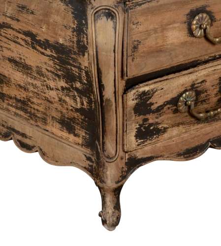 18th Century French Walnut Tombe Commode