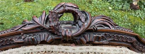 Pair of carved side chairs