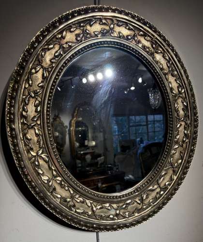 Cast brass mid century mirror