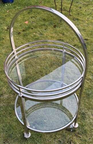 Mid century chromed trolley