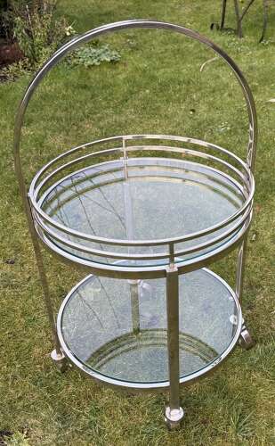 Mid century chromed trolley
