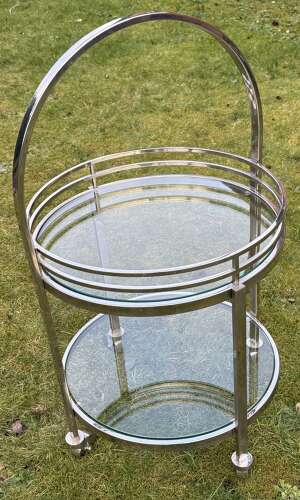 Mid century chromed trolley