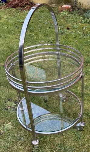 Mid century chromed trolley