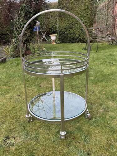Mid century chromed trolley